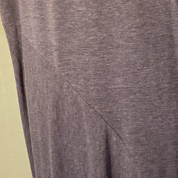 Lane Bryant Solid Dark Gray Thick T-Shirt Dress Womens 22/24 Maxi Asymmetrical - Picture 6 of 10